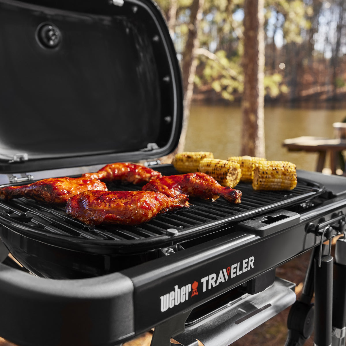 Weber Traveler® Compact Portable Gas Grill