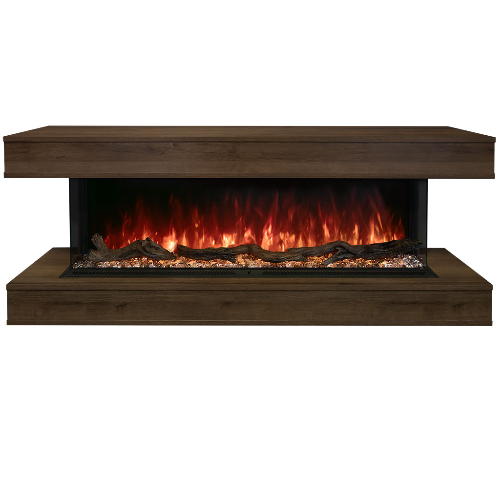 Modern Flames Landscape Pro Multi 96-inch 3-Sided / 2-Sided Built In Electric Fireplace - Model LPM-9616