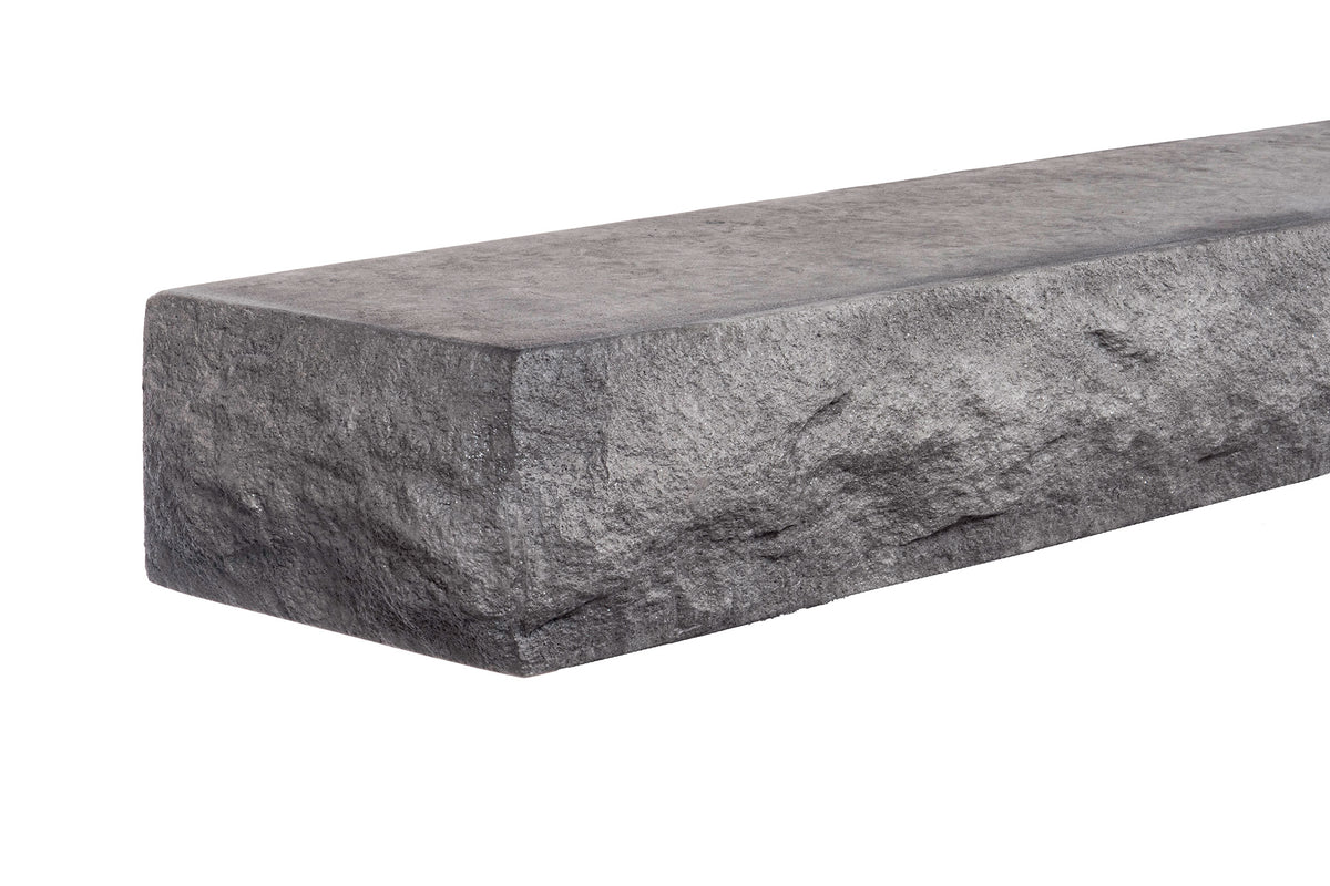 Natural Cut Stone Non-Combustible Mantel Shelf Greystone finish