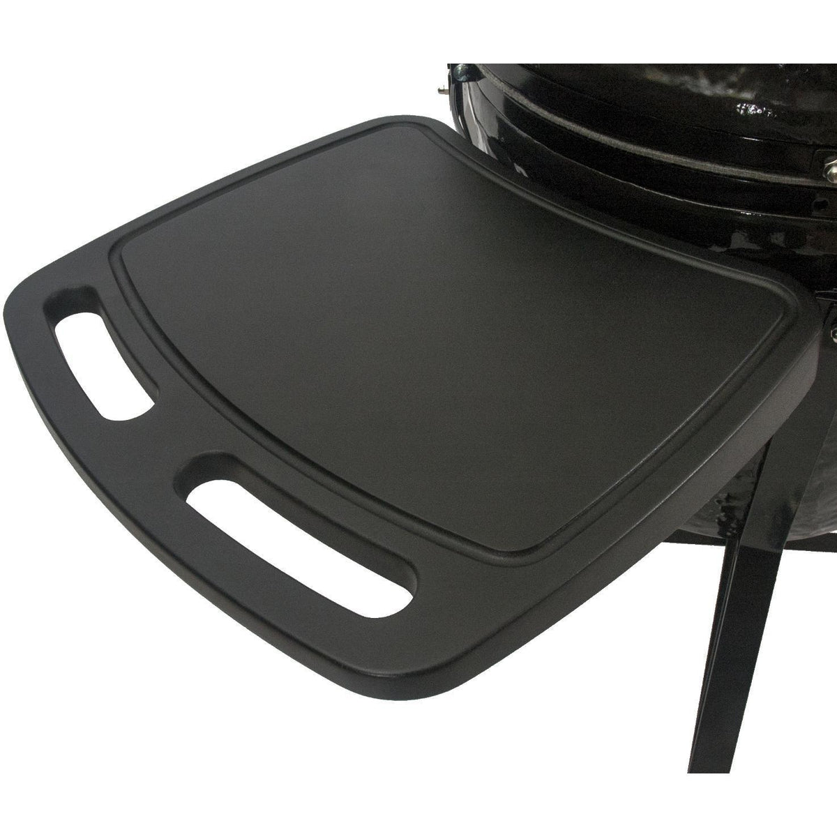 Primo All-In-One Oval Junior 200 Ceramic Kamado Grill With Cradle, Side Shelves And Stainless Steel Grates