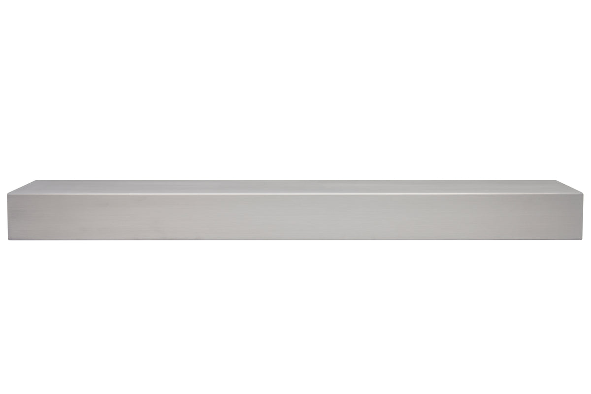 Custom Metal Floating Mantel Shelf: Non-Combustible, 25+ Finishes, Any Size