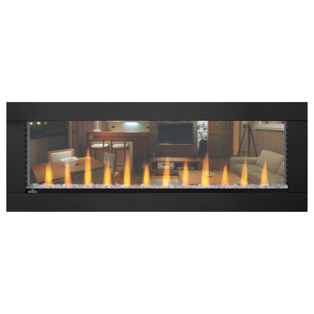 Clearion™ Elite 60 See Through Built-in Electric Fireplace