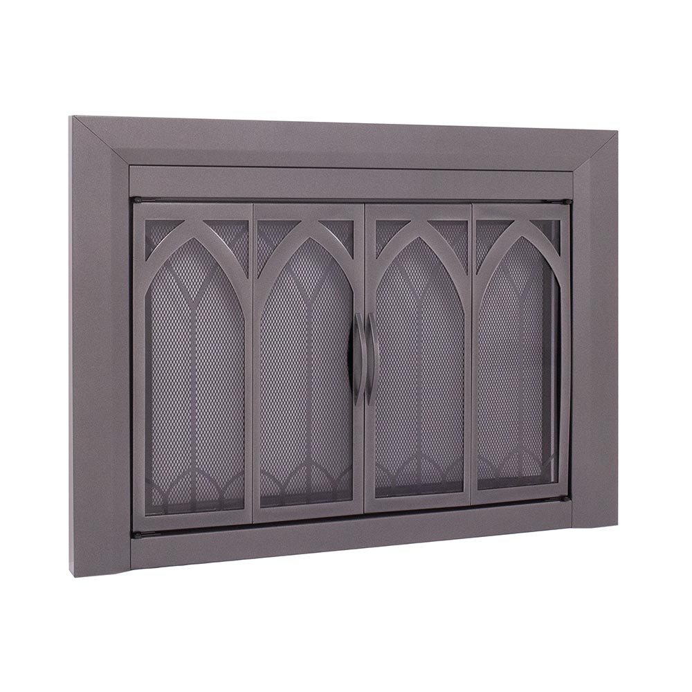 Colt Gun Metal Masonry Fireplace Door | Standard Sizes