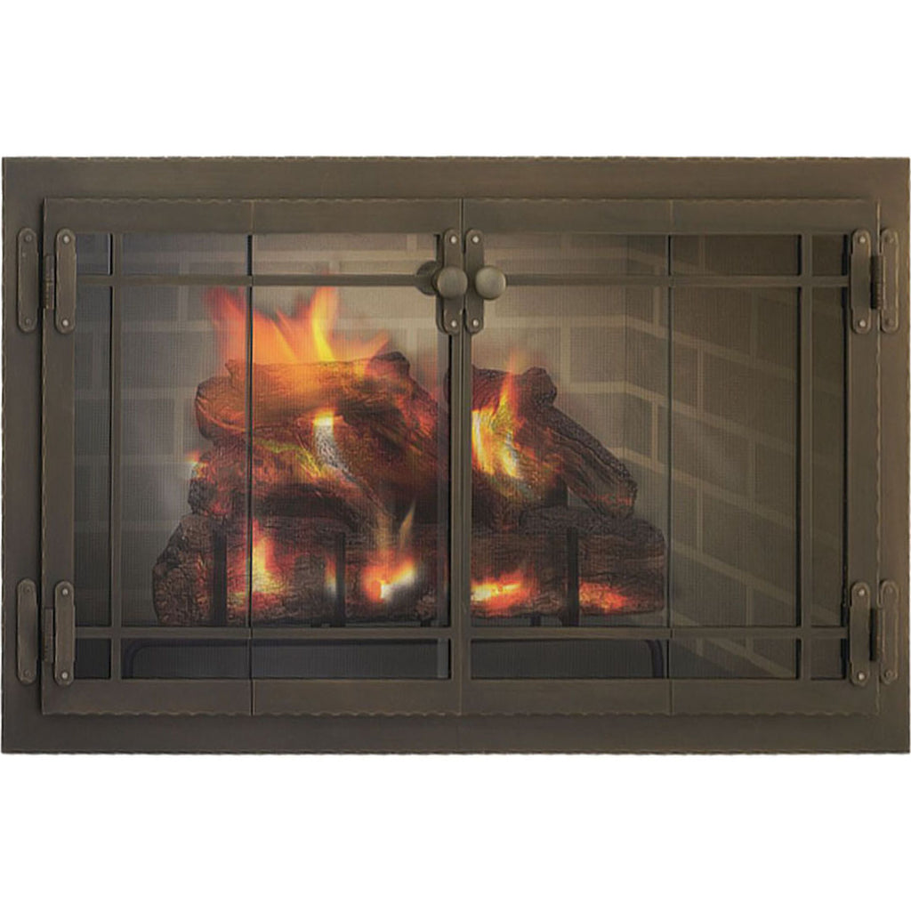 Craftsman - Masonry & Prefab Fireplace Glass Doors