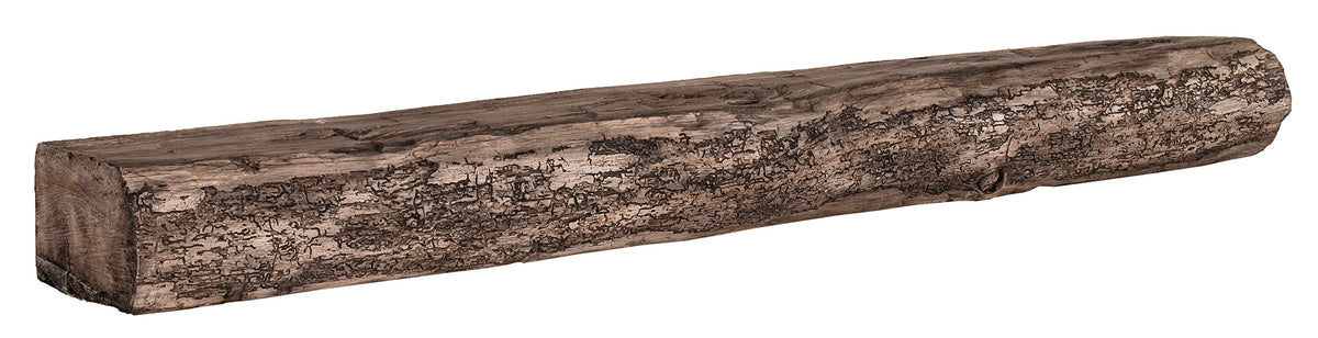 Cumberland Live Edge Non-Combustible Mantel Shelf RIVER ROCK Finish