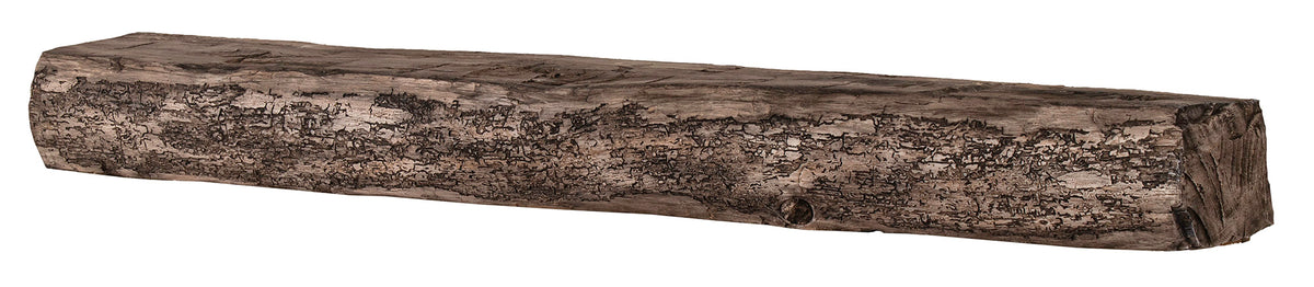 Cumberland Live Edge Non-Combustible Mantel Shelf RIVER ROCK Finish