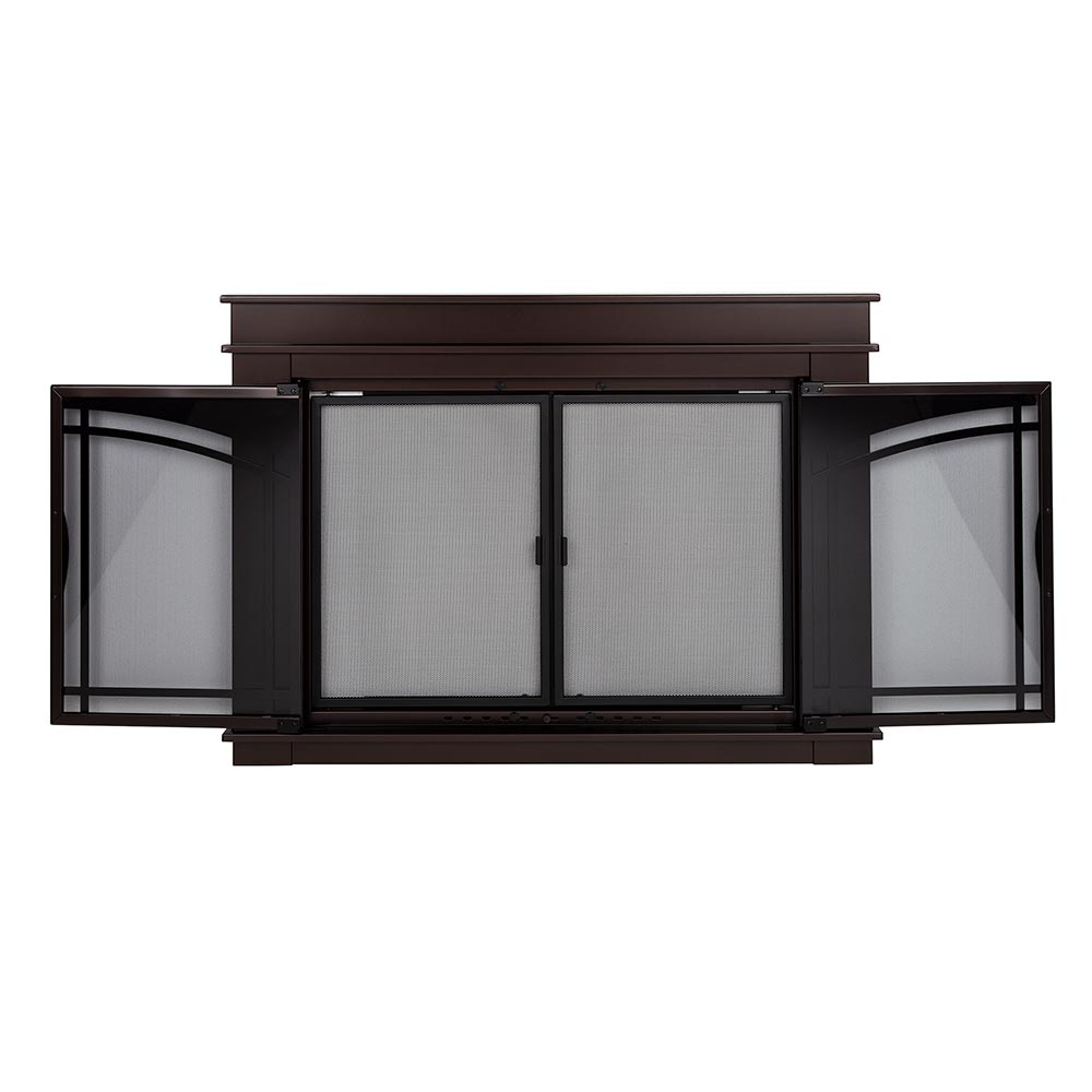 Farnsworth Oil Rubbed Bronze Masonry Fireplace Door | Standard Sizes