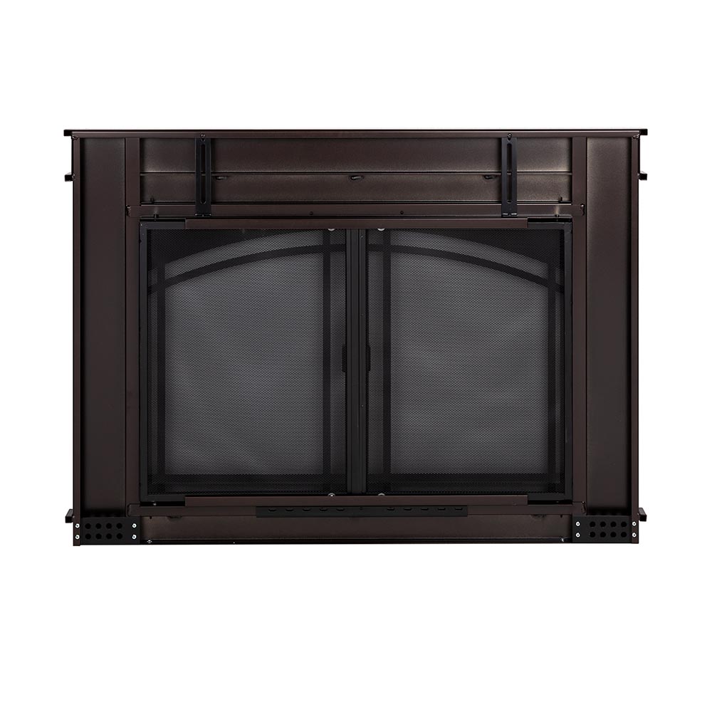 Farnsworth Oil Rubbed Bronze Masonry Fireplace Door | Standard Sizes