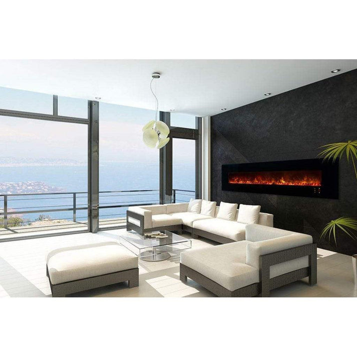 Modern Flames Ambiance 100'' Wall Mount Electric Fireplace - Model AL100CLX2-G