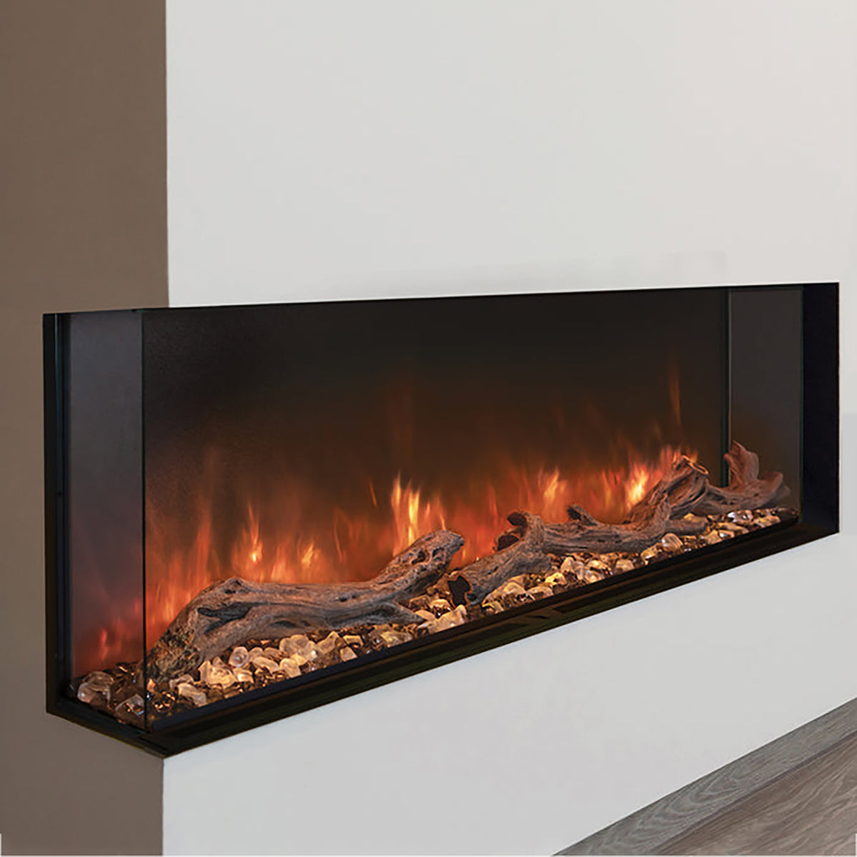 Modern Flames Landscape Pro Multi 96-inch 3-Sided / 2-Sided Built In Electric Fireplace - Model LPM-9616