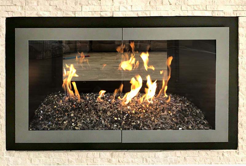 Original Moderne - Single Panel Fireplace Glass Doors