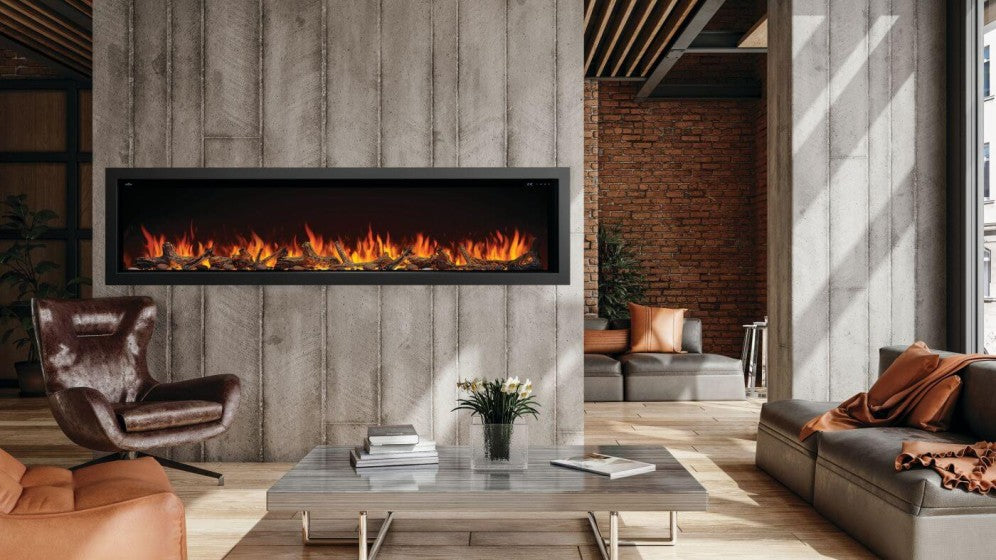 Astound 96" Built-in Electric Fireplace