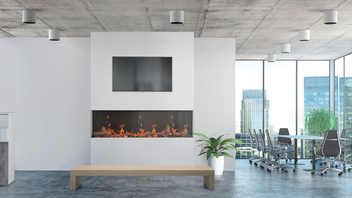 Napoleon Luminex Series Remarkable Built-In LCD Electric Fireplace - Model NEFL65LCD-3SV