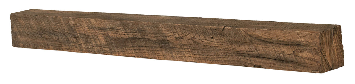 New River Weathered Beam Non-Combustible Mantel Shelf FIELDSTONE Finish