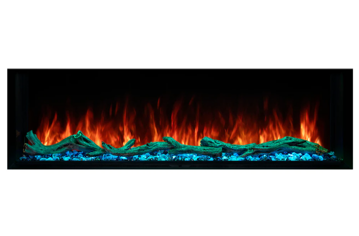 Modern Flames Landscape Pro Multi 96-inch 3-Sided / 2-Sided Built In Electric Fireplace - Model LPM-9616