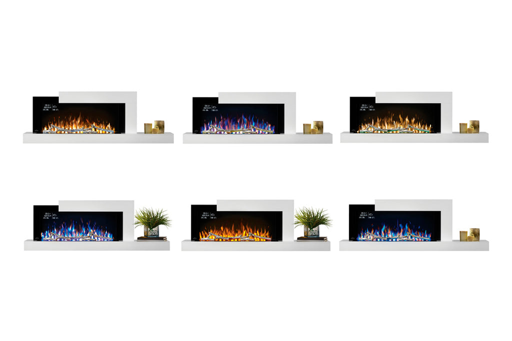 Stylus™ Cara Elite Connected Wall Hanging Electric Fireplace - Model NEFP32-5019W-IOT