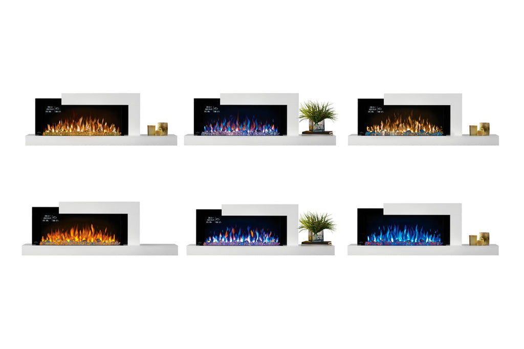 Stylus™ Cara Elite Connected Wall Hanging Electric Fireplace - Model NEFP32-5019W-IOT