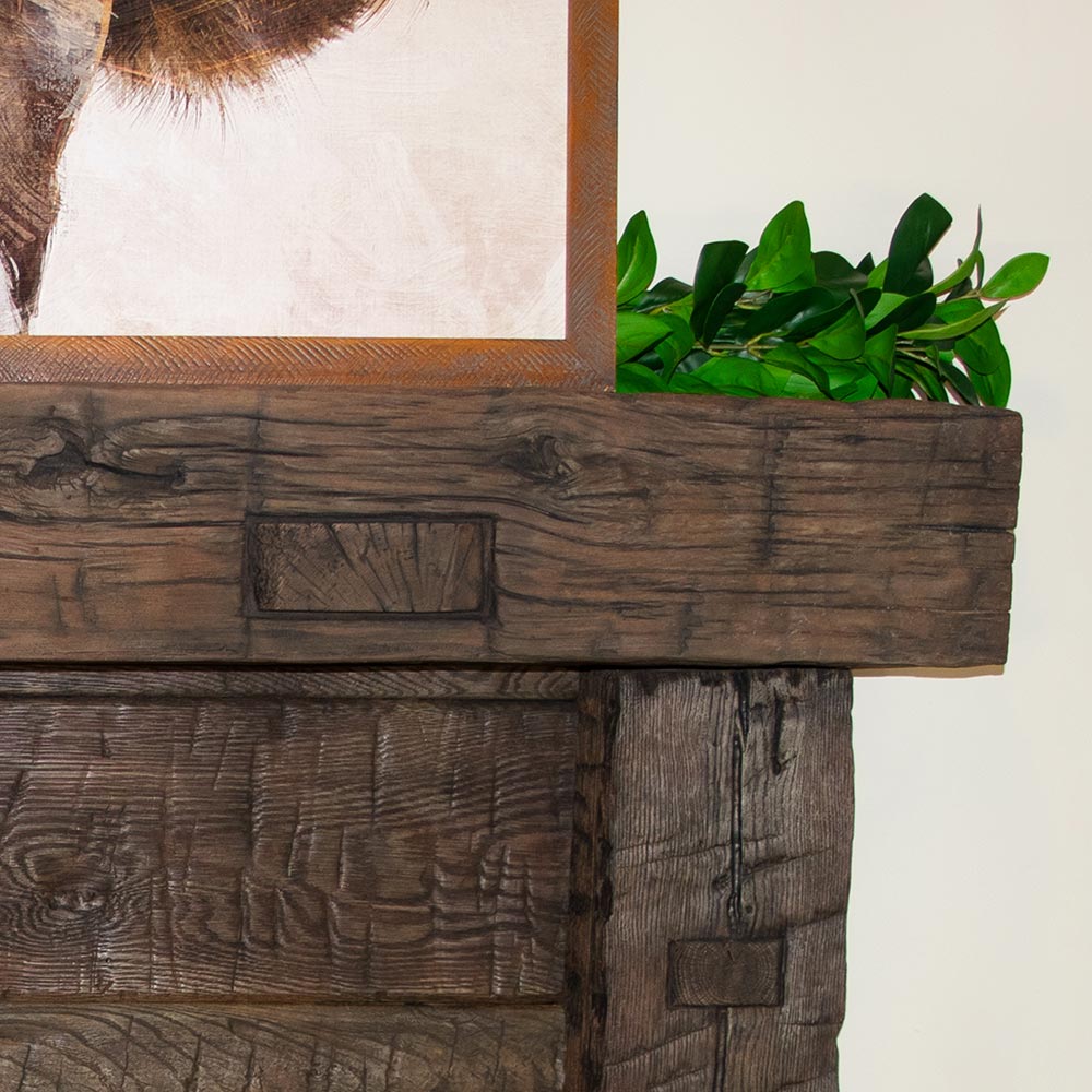 Non-Combustible Concrete Mantel Shelves by LeeT TimberX 12 Finishes Available