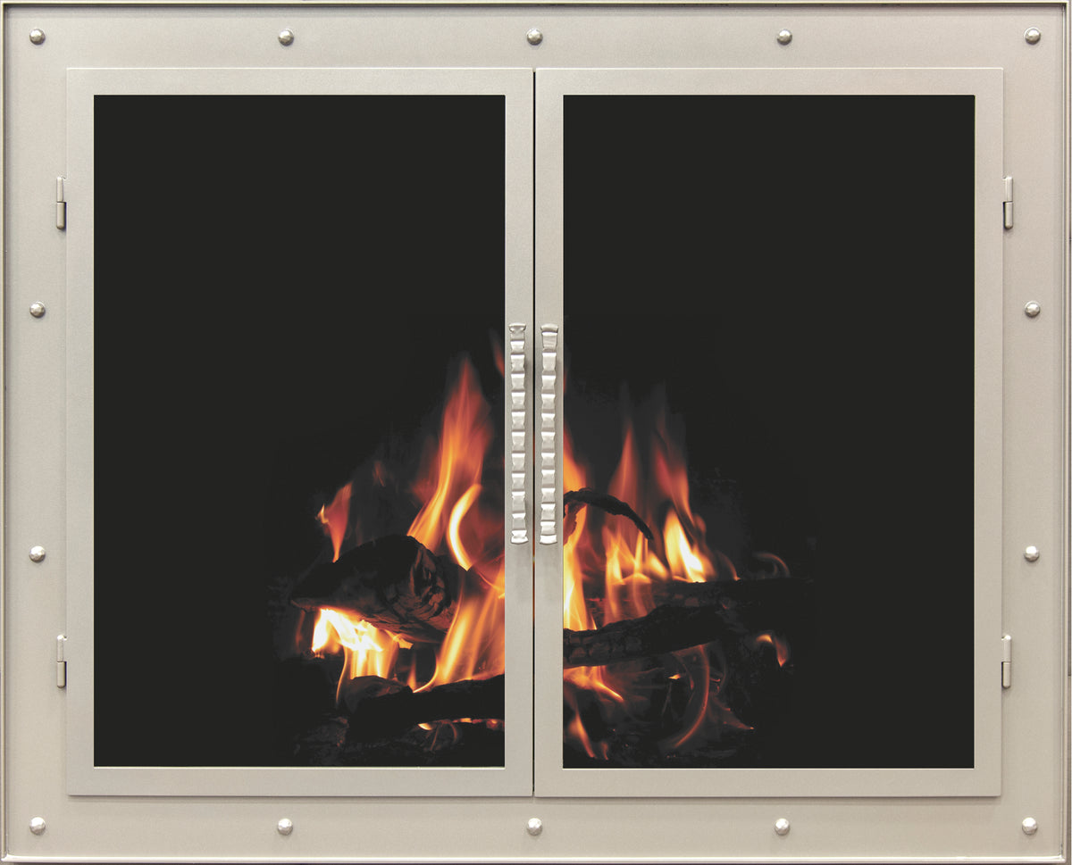 Transitional - Masonry and Prefab Fireplace Doors