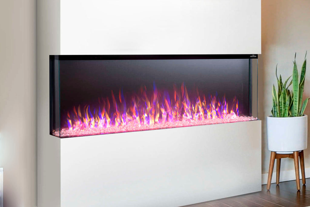 Trivista™ Primis 50 Three-sided Built-in Electric Fireplace - Model NEFB50H-3SV