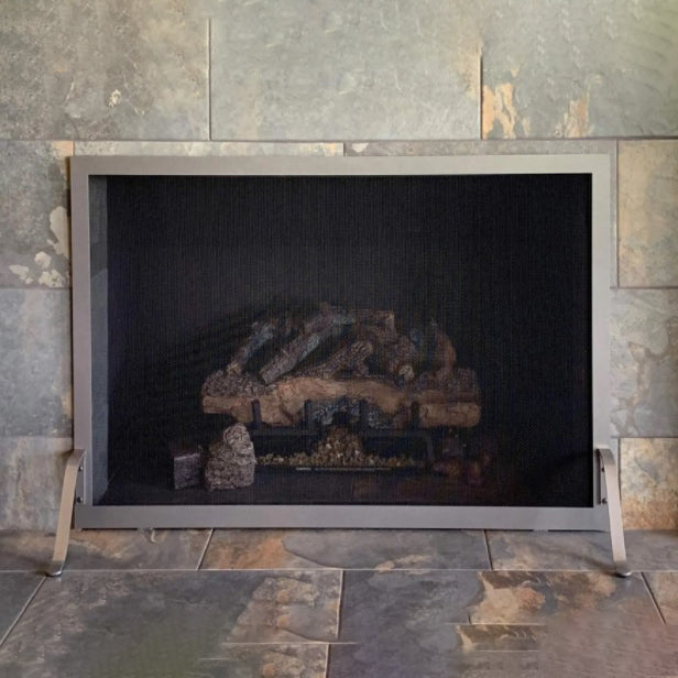 Free Standing Fireplace Screen Handmade to Fit Your Fireplace - Carolina