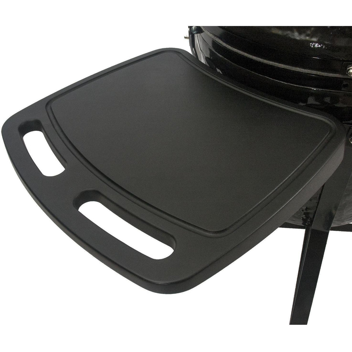 Primo All-In-One Oval XL 400 Ceramic Kamado Grill With Cradle, Side Shelves, And Stainless Steel Grates