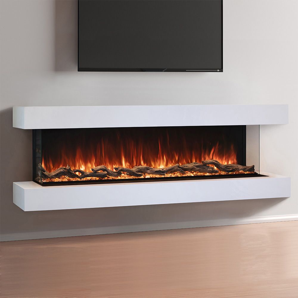 Modern Flames Landscape Pro Multi 96-inch 3-Sided / 2-Sided Built In Electric Fireplace - Model LPM-9616