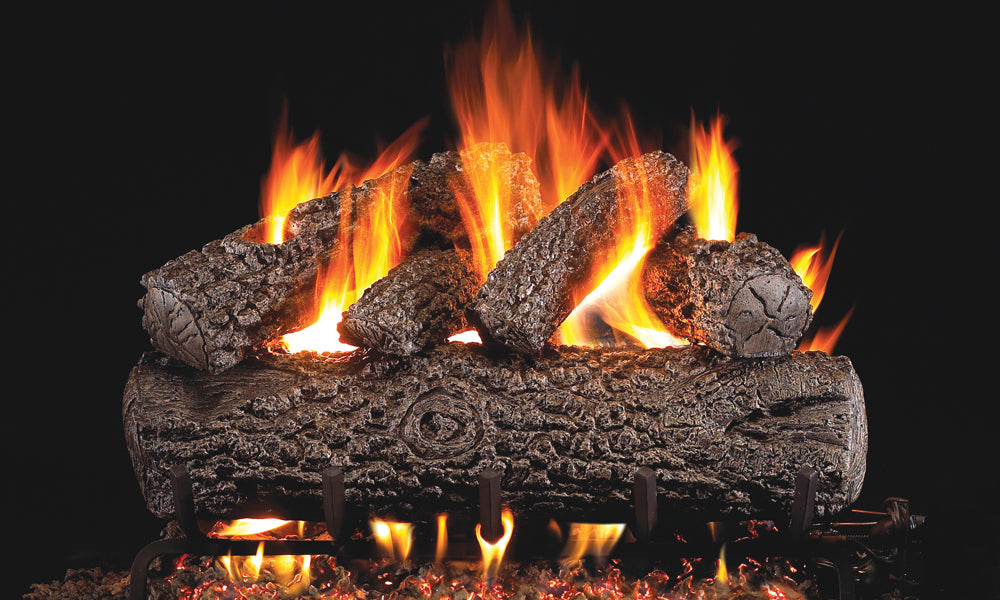 Real Fyre Post Oak Outdoor Vented Gas Log Set