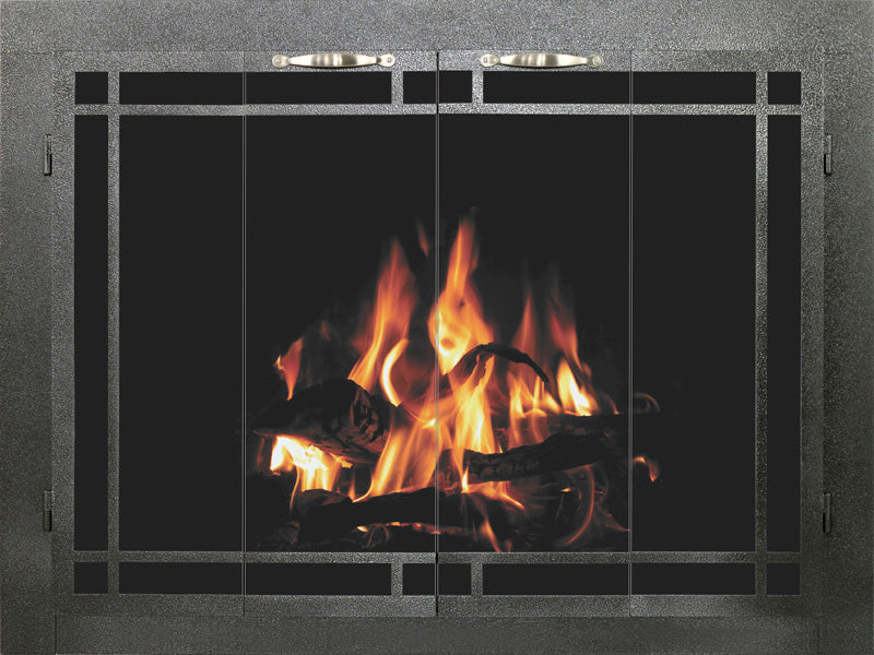 Sierra Windows Pane - Custom Steel Masonry & Prefab Fireplace Doors