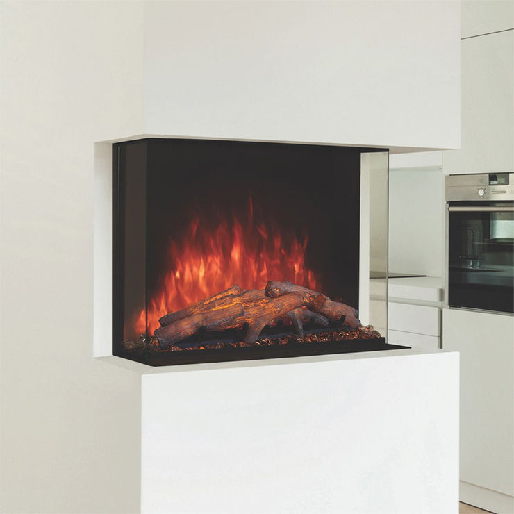 Modern Flames Sedona Pro Multi 30-Inch Three-Sided Built-In Electric Fireplace Corner (L/R) - Model SPM-3026