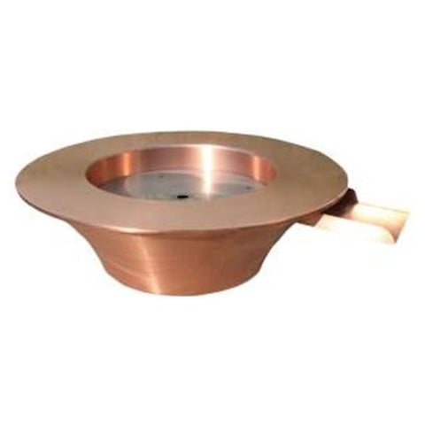 30"x12" Copper Fire and Water Bowl