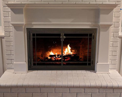 Steel Fireplace Glass Door Masonry & Zero Clearance - Craftsman - ExceptionalFire