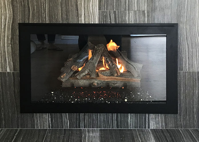 Steel Fireplace Single Panel Glass Door Masonry & Zero Clearance - Original Moderne - ExceptionalFire