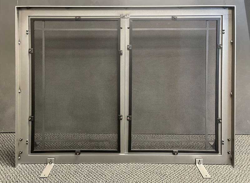 Fireplace Screen with Operable Doors Custom Size 21 Finishes - Carolina