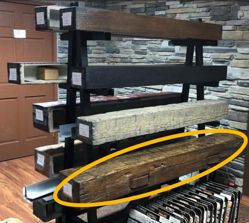 Non-Combustible Concrete Mantel Shelves by LeeT TimberX 12 Finishes Available